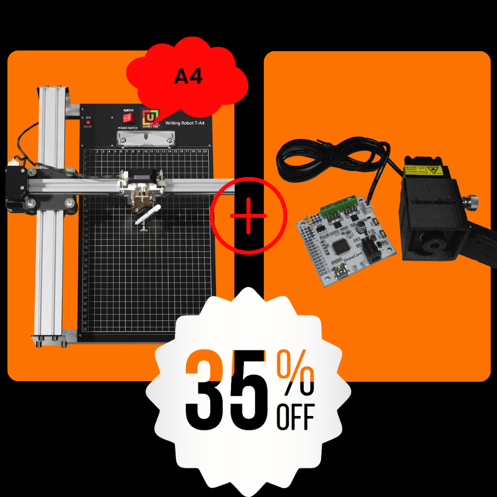 iDraw 2.0 A4 Stiftplotter+2,5W Laser-Kopf Bundle