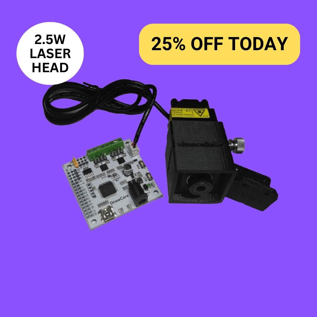2,5W Laser-Kopf für iDraw – Kompaktes Lasergravur-Modul für Pen Plotter
