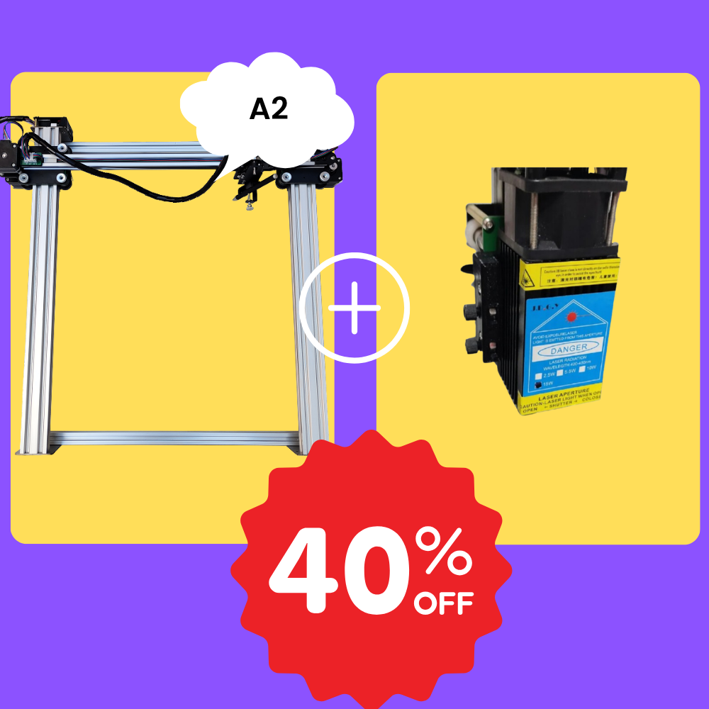 iDraw H A2 Stiftplotter+10W Laser-Kopf Bundle