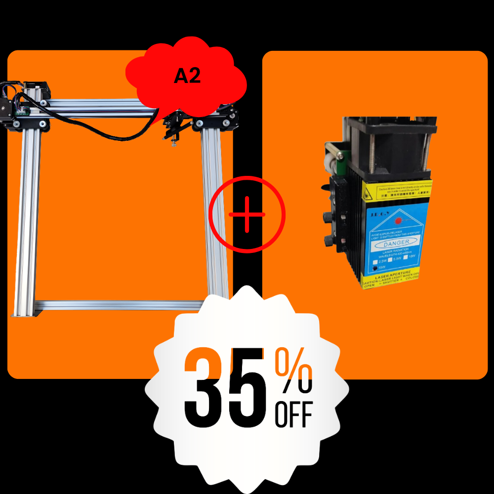 iDraw H A2 Stiftplotter+10W Laser-Kopf Bundle