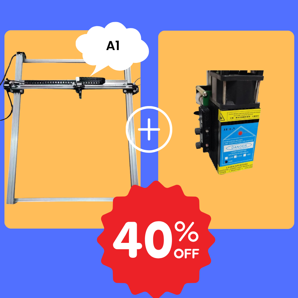 iDraw H A1 Stiftplotter+15W Laser-Kopf Bundle