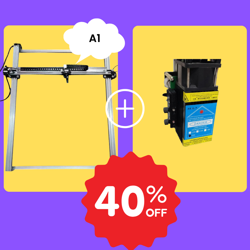 iDraw H A1 Stiftplotter+15W Laser-Kopf Bundle