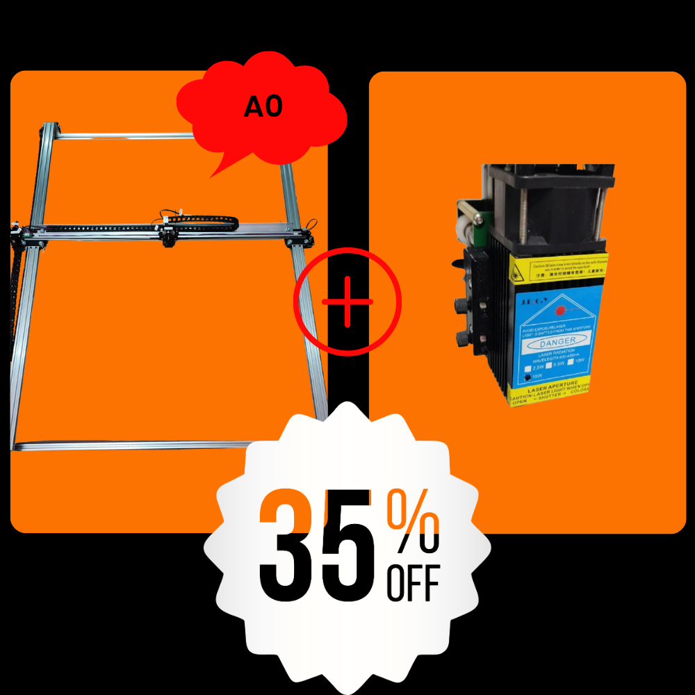 iDraw H A0 Stiftplotter+15W Laser-Kopf Bundle