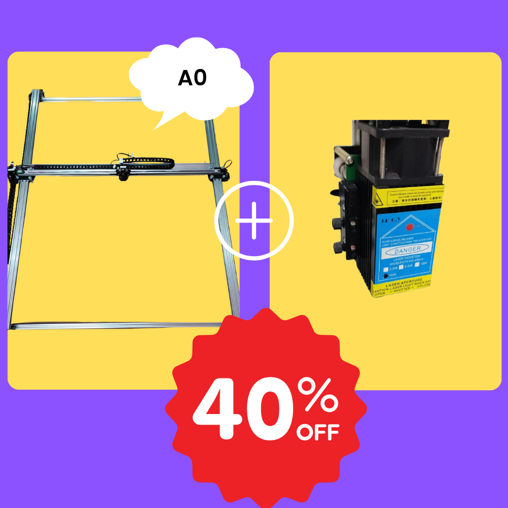 iDraw H A0 Stiftplotter+15W Laser-Kopf Bundle