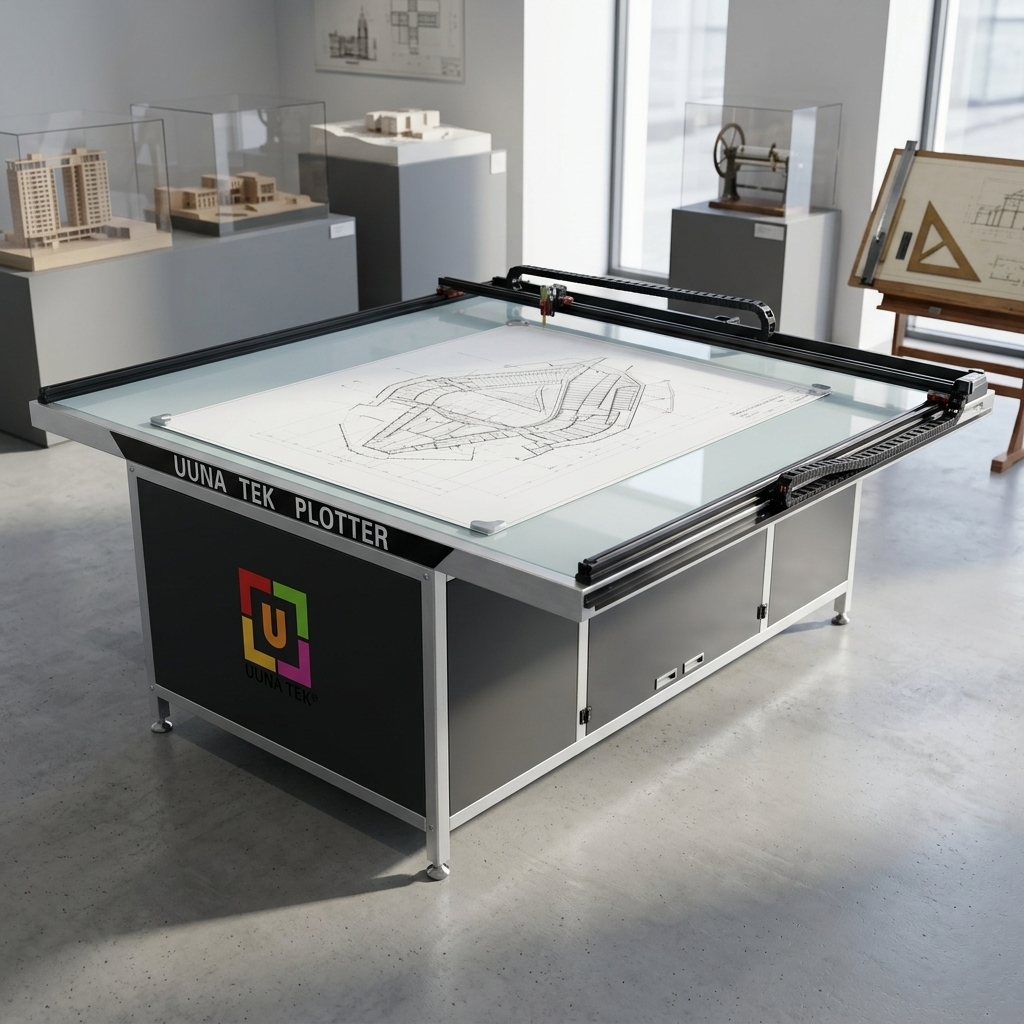 UUNA TEK 3.0 – 2 x 1,25 m / 2 x 2 m / 2 x 4 m großer, vormontierter High-End All-in-One Stiftplotter-Roboter Zeichenmaschinen