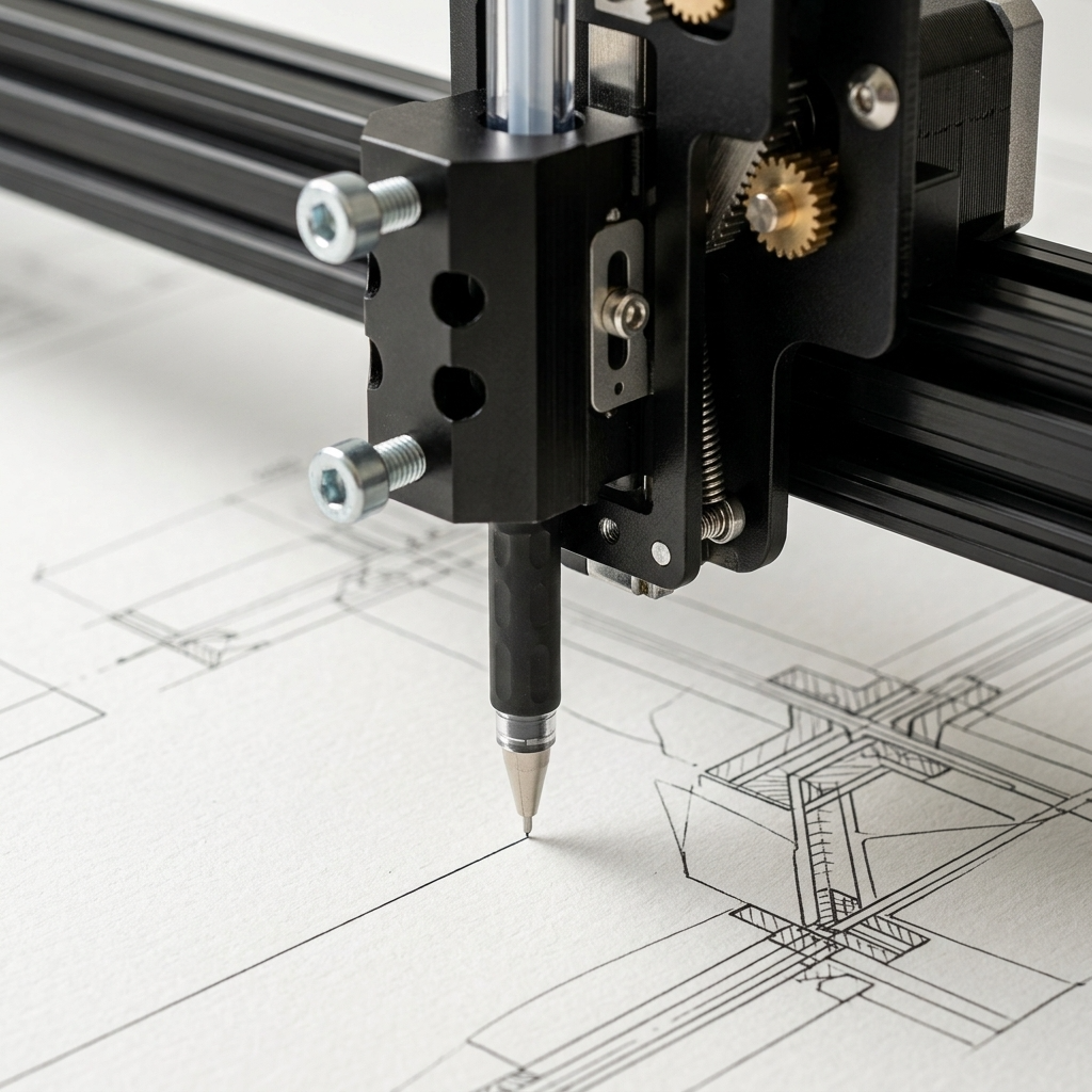 UUNA TEK 3.0 – 2 x 1,25 m / 2 x 2 m / 2 x 4 m großer, vormontierter High-End All-in-One Stiftplotter-Roboter Zeichenmaschinen