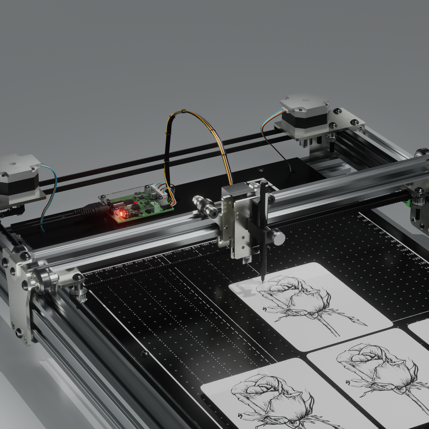 iDraw H SE A3/A2 vormontierter Stiftplotter-Zeichenroboter für Generative Kunst & Hochpräzisions-Kreativarbeiten