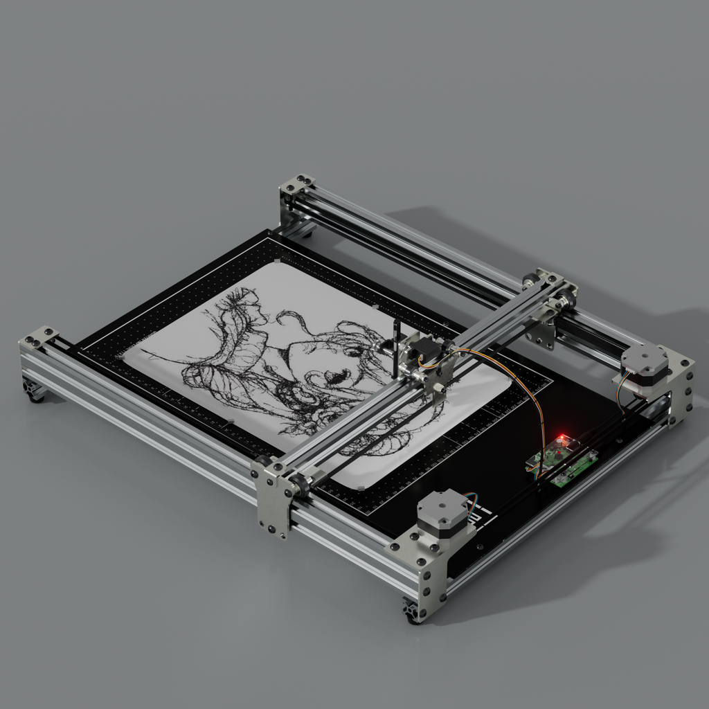 iDraw H SE A3/A2 vormontierter Stiftplotter-Zeichenroboter für Generative Kunst & Hochpräzisions-Kreativarbeiten