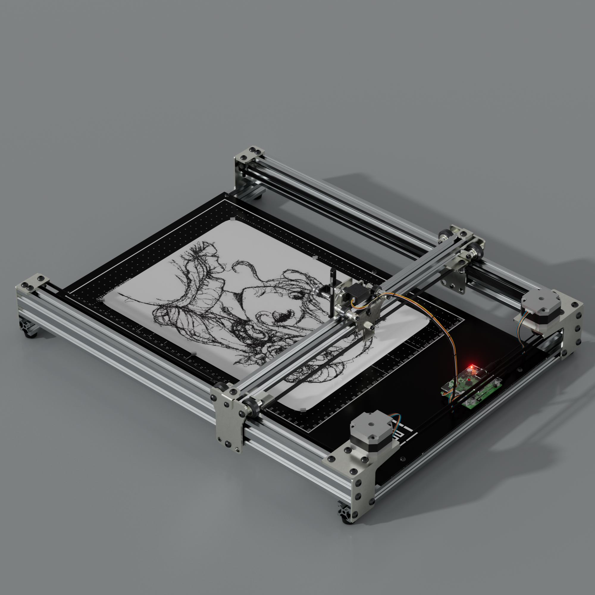 iDraw H SE A3/A2 vormontierter Stiftplotter-Zeichenroboter für Generative Kunst & Hochpräzisions-Kreativarbeiten