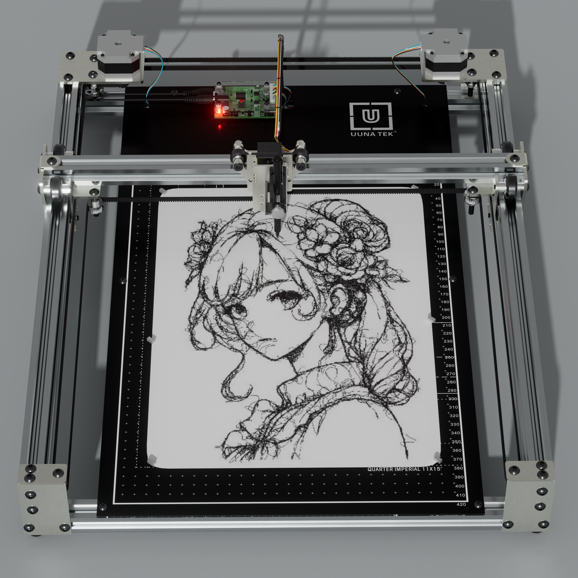 iDraw H SE A3/A2 vormontierter Stiftplotter-Zeichenroboter für Generative Kunst & Hochpräzisions-Kreativarbeiten